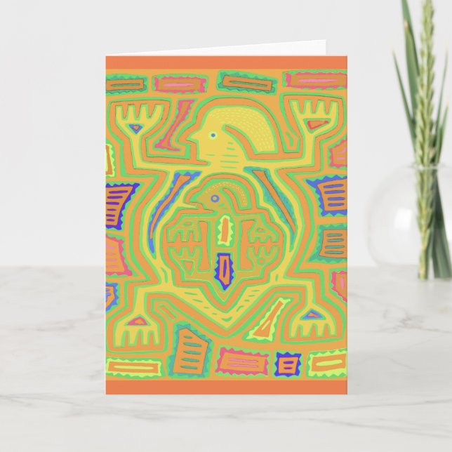 Schaman med barn kort (Framsida)