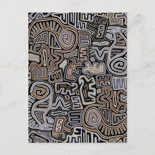 Schaman Peyote Orm Ritual Andliga Väsen Vykort (Framsida)