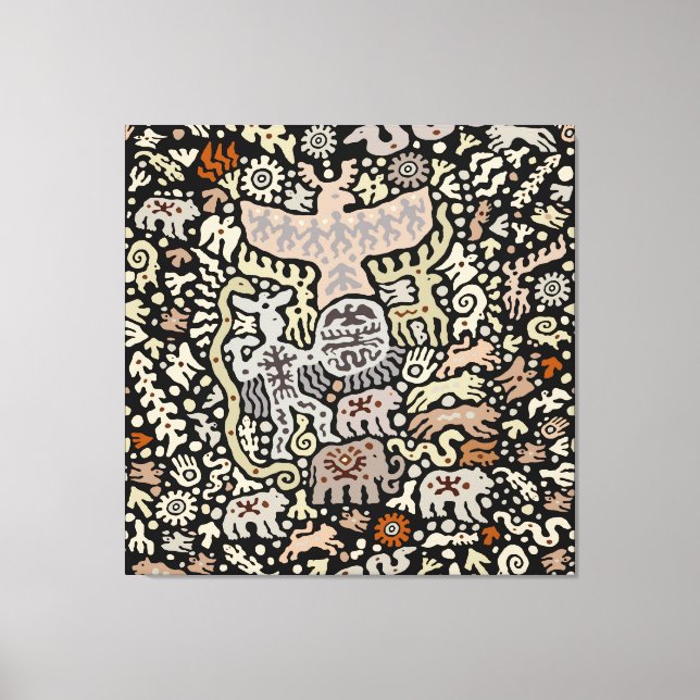 Schaman Peyote-ritual Canvastryck (Framsida)