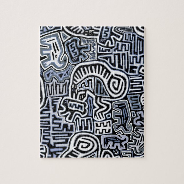 Schaman Peyote Ritual Mola Pussel (Vertikal)