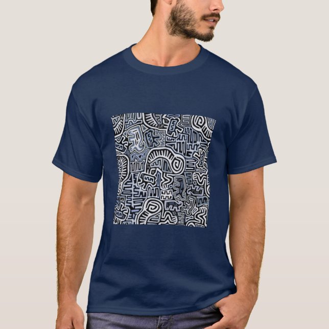 Schaman Peyote Ritual Mola T Shirt (Framsida)