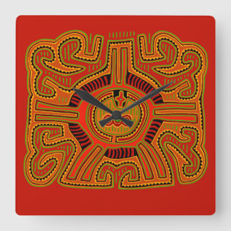 Schaman Peyote-vision Fyrkantig Klocka