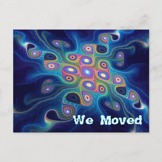 Schamanens himmel meddelande vykort (Framsida)