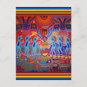 Schamanistisk Huichol-ritual Vykort