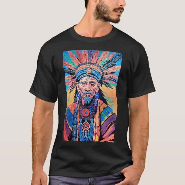 schampan, trollkarl, amulet, magi t shirt (Framsida)
