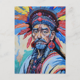 schampan, trollkarl, skyddsanordning, amulet, farf helg vykort