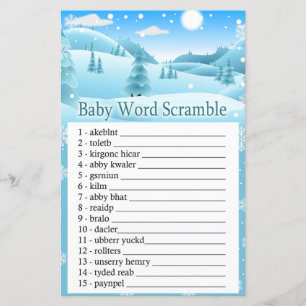 Schampinjon snö Winter Forest Baby ord