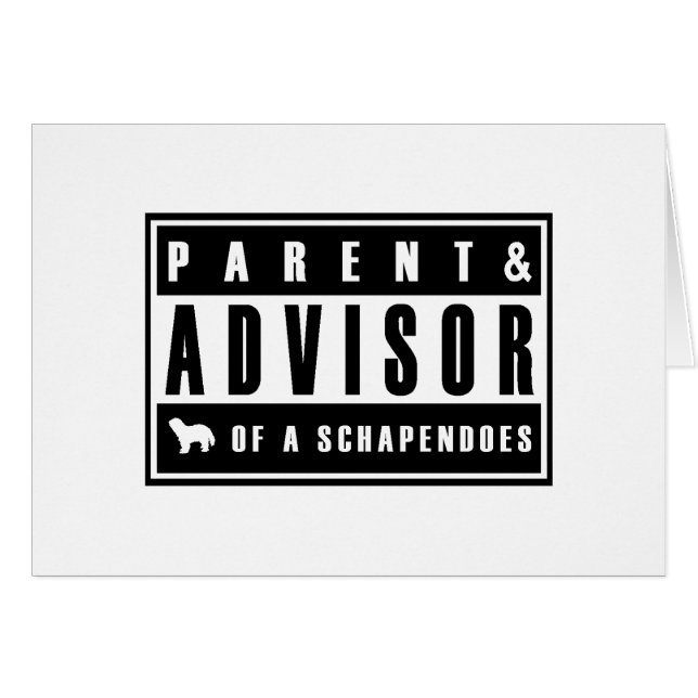 Schapendoes Hälsningskort (Framsidan Horizontal)