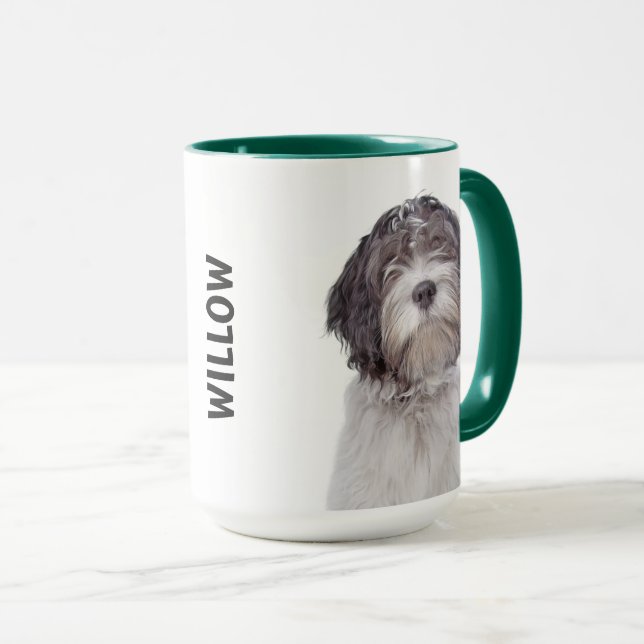 Schapendos...Dutch Sheepdog Personlig mugg (Framsida höger)