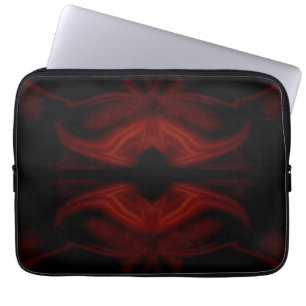 Scharlakansröd fladdermöss laptop sleeve