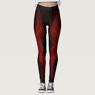 Scharlakansröd fladdermöss leggings