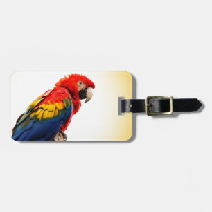 Scharlakansröd Macaw Bagagebricka