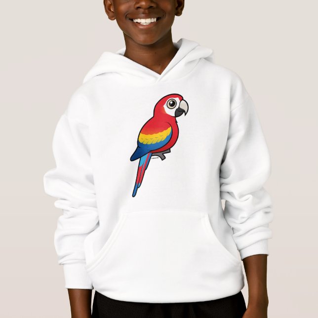 Scharlakansröd Macaw Tröja (Framsida)