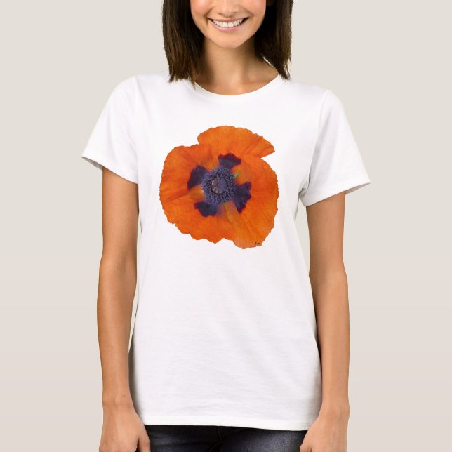 Scharlakansröd poppy 1 t shirt (Framsida)