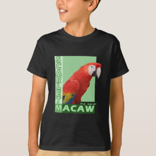 Scharlakansrött Macawfoto T Shirt
