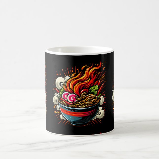 Scharp Ramen Japansk Nudel Gatukonst Kaffemugg (Center)