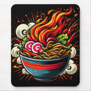 Scharp Ramen Japansk Nudel Gatukonst Musmatta
