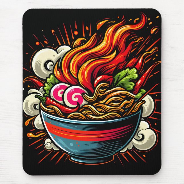 Scharp Ramen Japansk Nudel Gatukonst Musmatta (Framsidan)