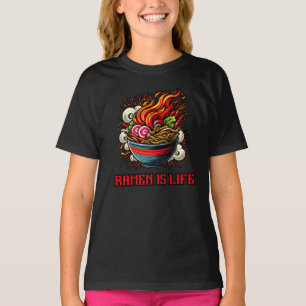 Scharp Ramen Japansk Nudel Gatukonst T Shirt