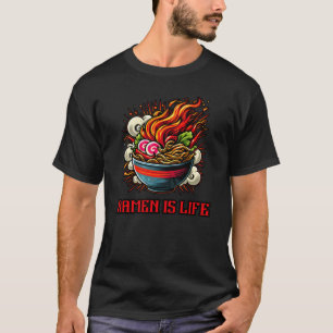Scharp Ramen Japansk Nudel Gatukonst T Shirt