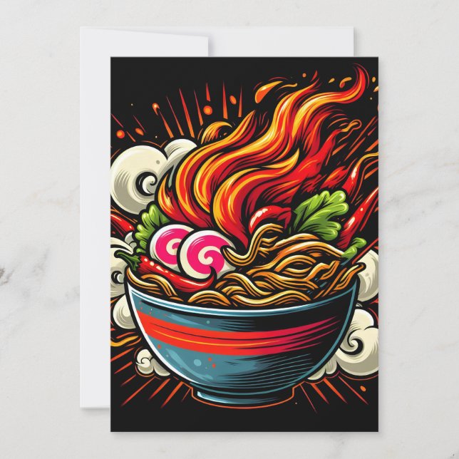 Scharp Ramen Japansk Nudelgatu Konst Meddelande (Framsida)