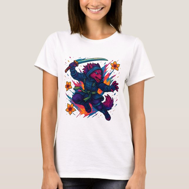 Schattenklinge Wolf T-Shirt (Framsida)