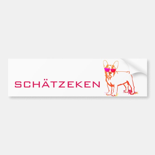 Schätzeken Fransk Bulldogg Kul  Bildekal (Framsidan)