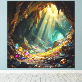 Schatzhöhle im Licht Canvastryck