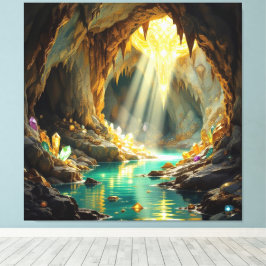 Schatzhöhle im Licht Canvastryck