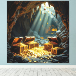 Schatzhöhle im Licht Canvastryck