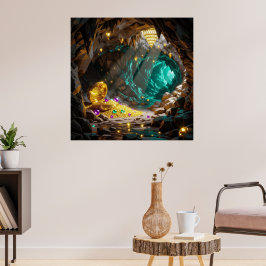 Schatzhöhle im Licht Poster
