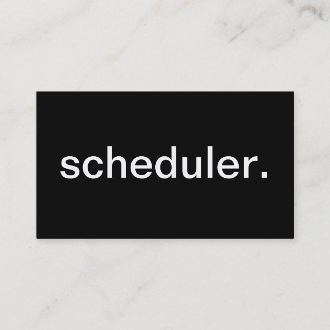 Schedulervisitkort Visitkort (Framsida)