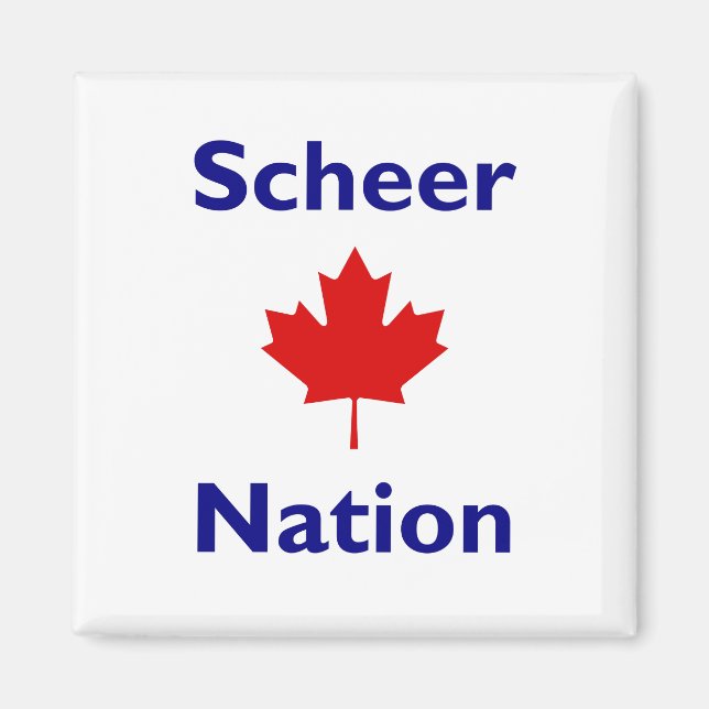 Scheer Nation Kanada Valection Red Maple Löv Färg Magnet (Framsidan)