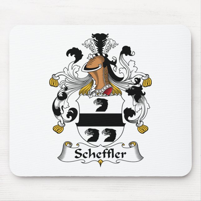 Scheffler familjvapensköld musmatta (Framsidan)