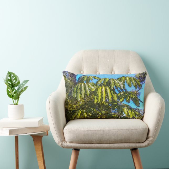 Schefflera Paraply Ländryggskudde Lumbarkudde (Stol)