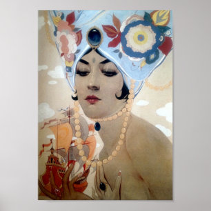 Scheherazade av Alberto Vargas (1921) Poster