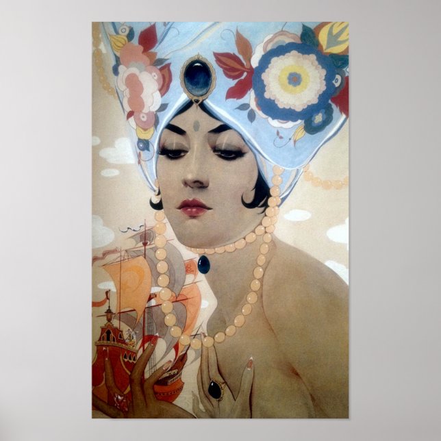 Scheherazade av Alberto Vargas (1921) Poster (Framsidan)