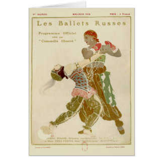 Schéhérazade, Léon Bakst & baletterna Russes Hälsningskort