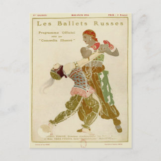 Schéhérazade, Léon Bakst och Ballets Russes Vykort