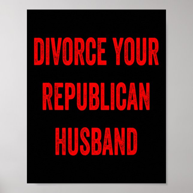 Scheid Er Din Republikan Husband Rolig Hustru Fami Poster (Framsidan)