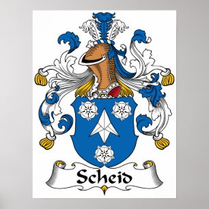 Scheid familjvapensköld poster