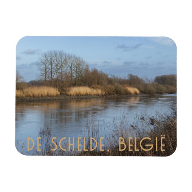 Scheldt View, Dendermonde, Belgien Magnet (Horisontell)