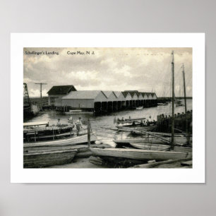 Schellingers landning, Cape May, NJ Vintage Poster