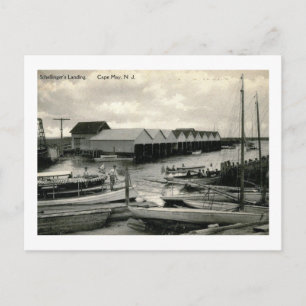 Schellingers landning, Cape May, NJ Vintage Vykort