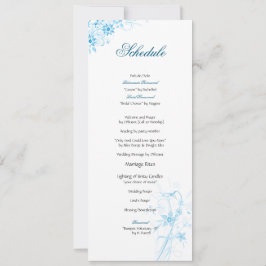 Schema för blåttstjärnablomma inbjudningar