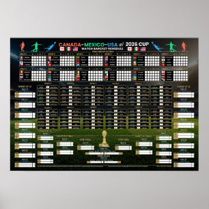 Schema för VM i fotboll 2026 Poster