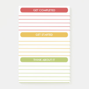 Schemalägg daglig planeringshanterare modern post-it block