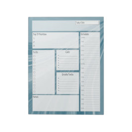 Schemalägg för daglig planering av takvåg anteckningsblock