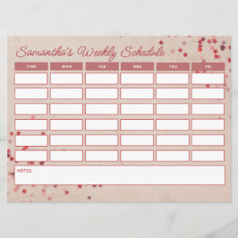 Schemalägg för Rosa av klass Veckobaserade budgetp