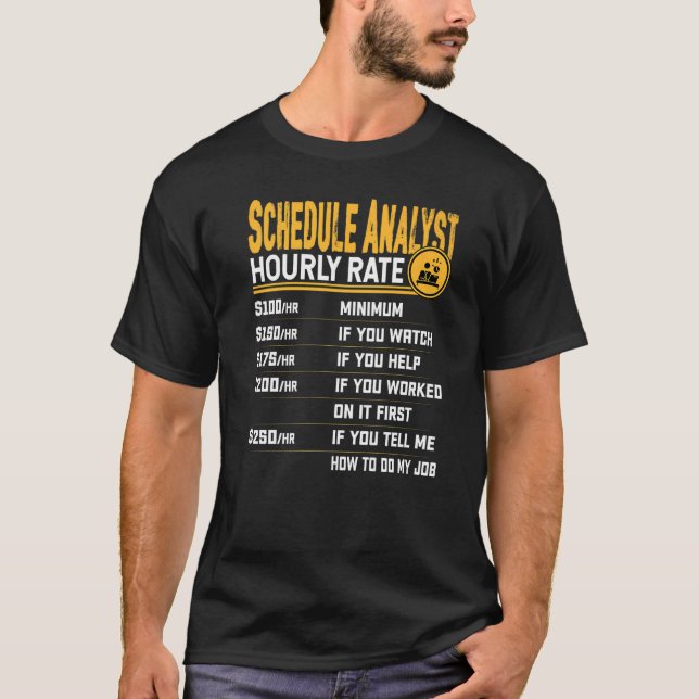 Schemaläggare timpris  Schemaläggexperter T Shirt (Framsida)